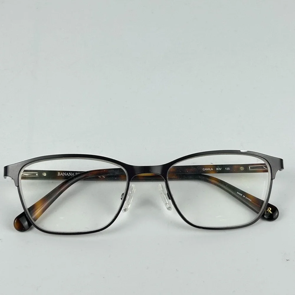 Banana Republic Camila Unisex Adult Eyeglasses Frame Black Half Rim 51-17-135 mm